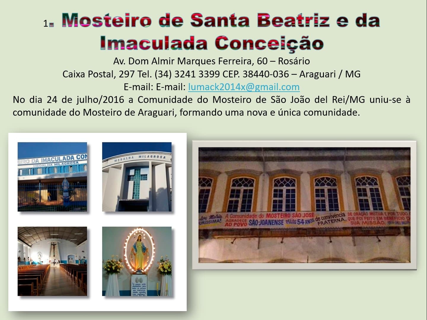 Mosteiro Concepcionista no Brasil