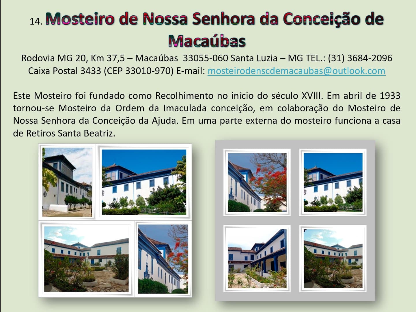 Mosteiro Concepcionista no Brasil 12