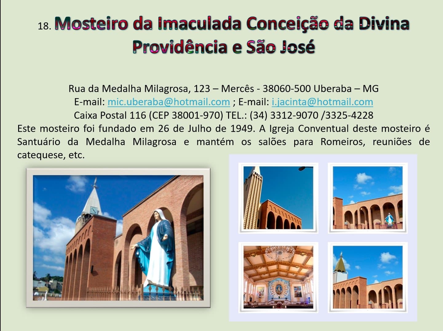 Mosteiro Concepcionista no Brasil 15