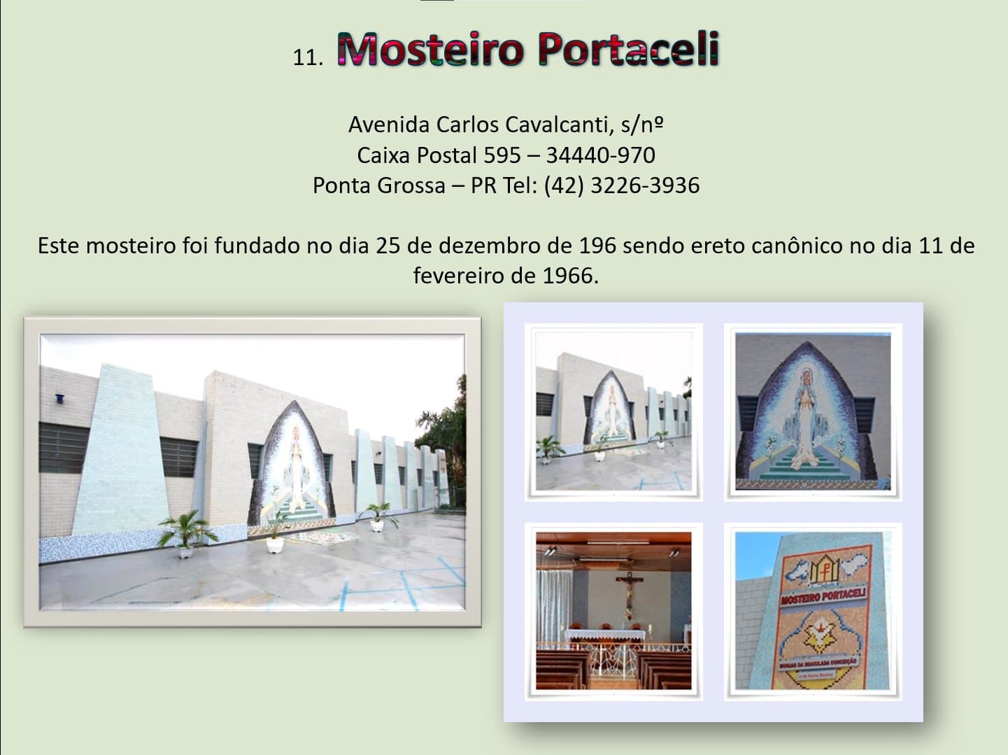 Mosteiro Concepcionista no Brasil 9